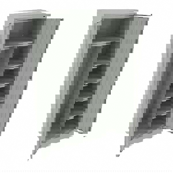 6 Shelf Combination Storage Cabinet